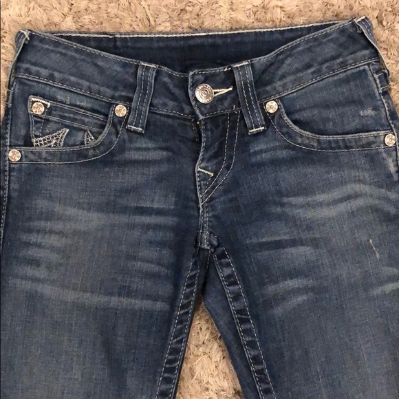 True Religion Embroidered Distressed Skinny Jean - Picture 6 of 9